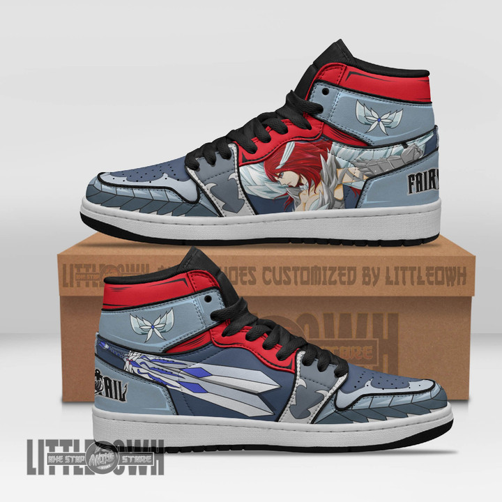 Erza Scarlet Shoes Custom Fairy Tail Anime JD Sneakers - LittleOwh - 1