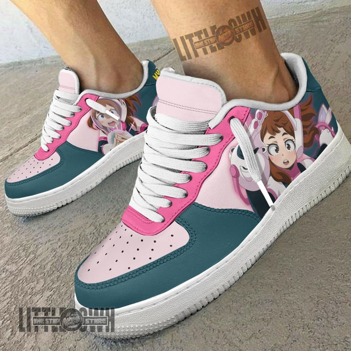 Uravity AF Sneakers Custom My Hero Academia Ochaco Anime Shoes - LittleOwh - 4