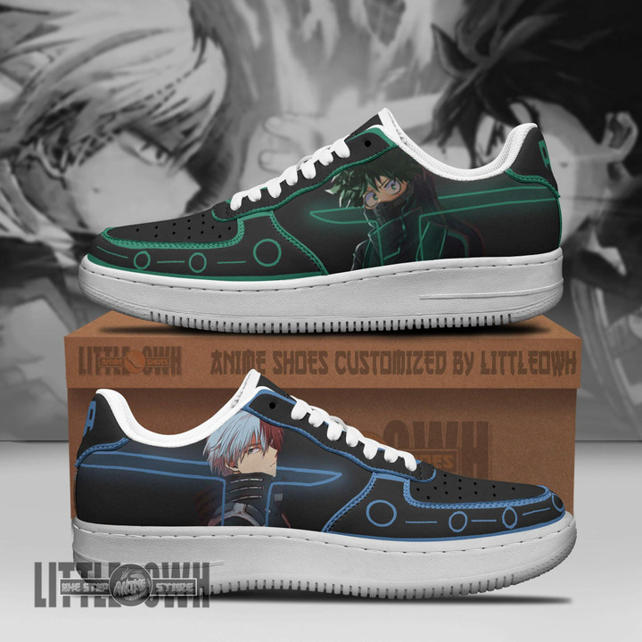 MHA Musketeers Deku x Shoto AF Sneakers Custom My Hero Academia Anime Shoes - LittleOwh - 1