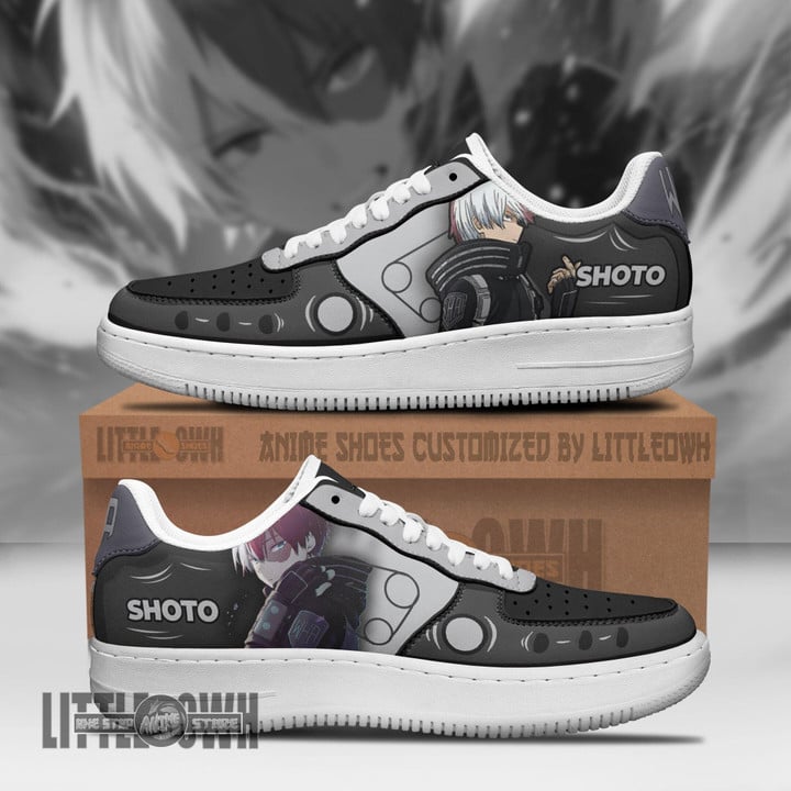 Shoto Todoroki AF Sneakers Custom My Hero Academia MHA Anime Shoes - LittleOwh - 1