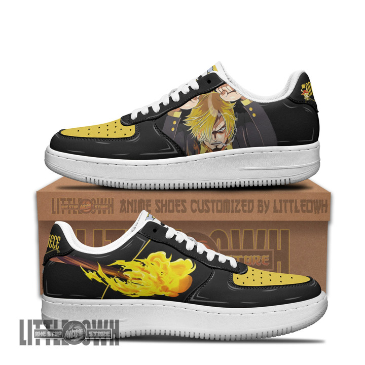 Sanji AF Sneakers Custom 1Piece Anime Shoes - LittleOwh - 1