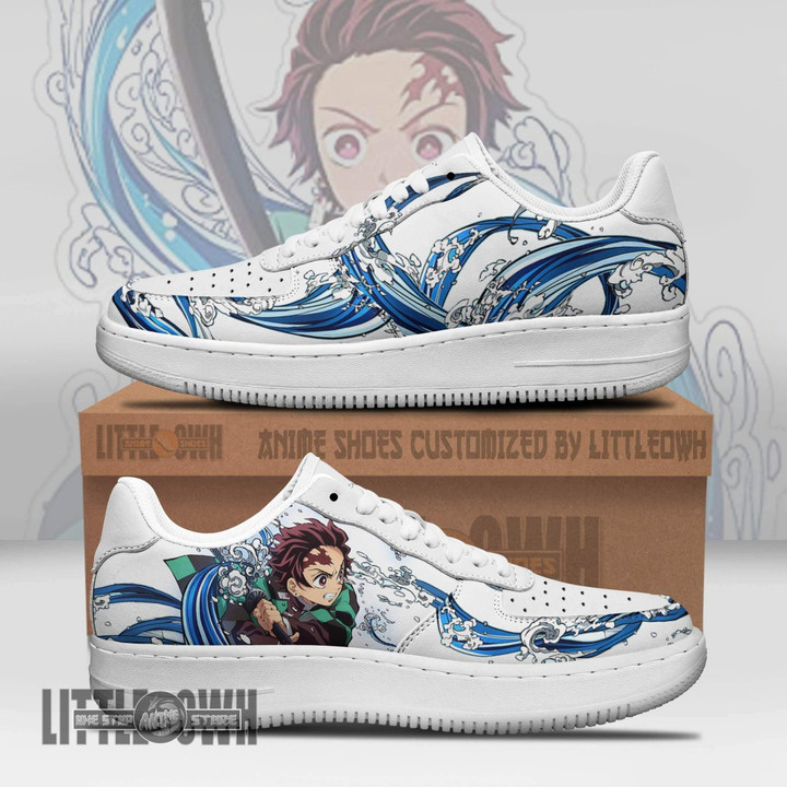 Tanjiro Kamado AF Sneakers Custom Water Breathing KNY Anime Shoes - LittleOwh - 1