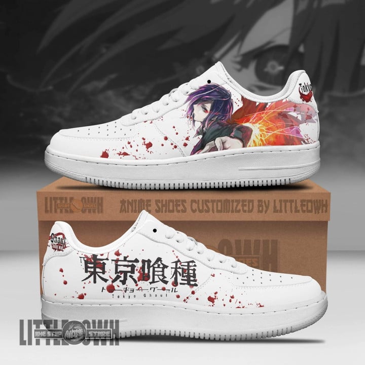 Touka Kirishima AF Sneakers Custom Tokyo Ghoul Anime Shoes - LittleOwh - 1