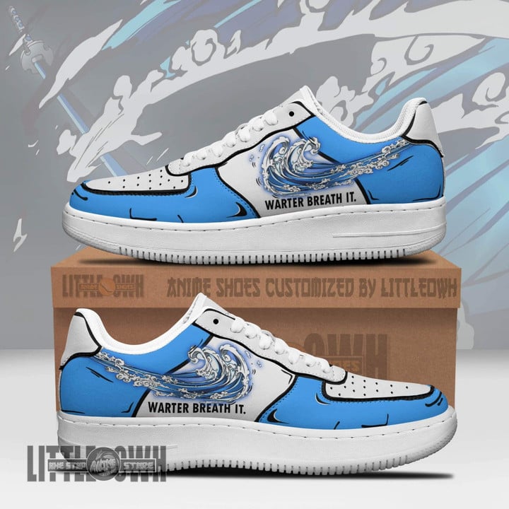 KNY AF Sneakers Custom Water Breath It Anime Shoes - LittleOwh - 1