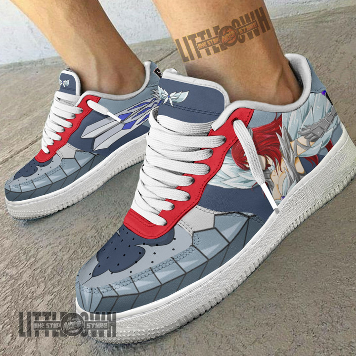 Erza Scarlet AF Sneakers Custom Fairy Tail Anime Shoes Heaven Wheel Armor - LittleOwh - 4