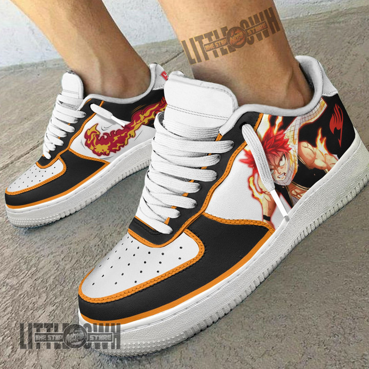 Natsu Dragneel AF Sneakers Custom Fairy Tail Anime Shoes Skill - LittleOwh - 4