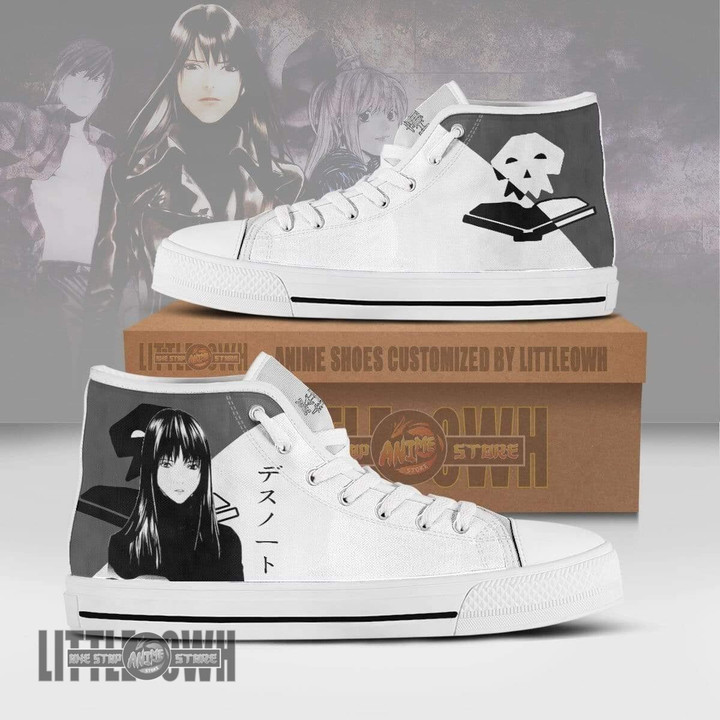 Naomi Misora High Top Canvas Shoes Custom Death Note Anime Sneakers - LittleOwh - 1
