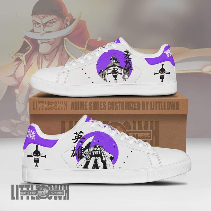 Edward Newgate Sneakers Custom 1Piece Anime Shoes - LittleOwh - 1
