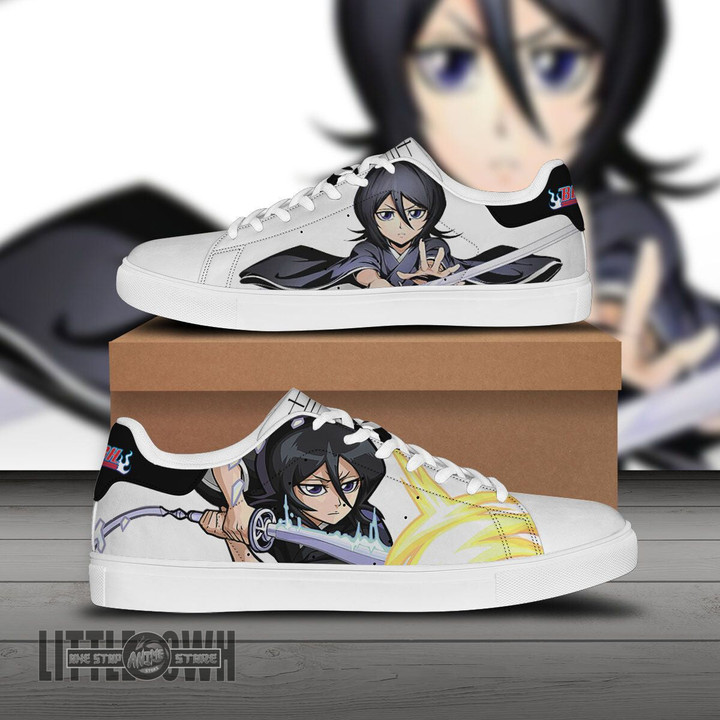 Rukia Kuchiki Skate Sneakers Custom Bleach Anime Shoes - LittleOwh - 1