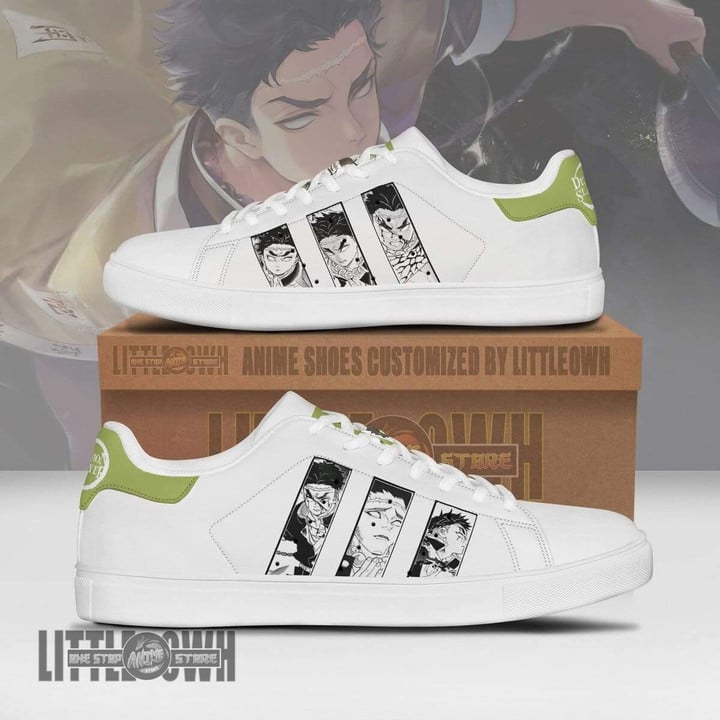 Gyomei Sneakers Custom KNY Anime Skateboard Shoes - LittleOwh - 1