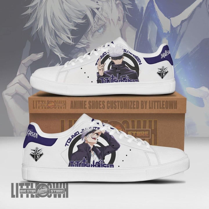 Jujutsu Kaisen Satoru Gojo Skateboard Shoes Custom Anime Sneakers - LittleOwh - 1