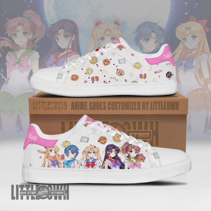 Sailor Guardians Sneakers Custom Sailor Moon Anime Shoes - LittleOwh - 1