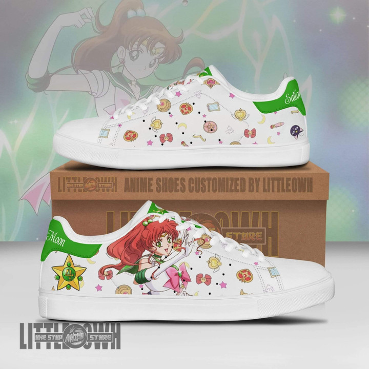 Sailor Jupiter Sneakers Custom Sailor Moon Anime Shoes - LittleOwh - 1