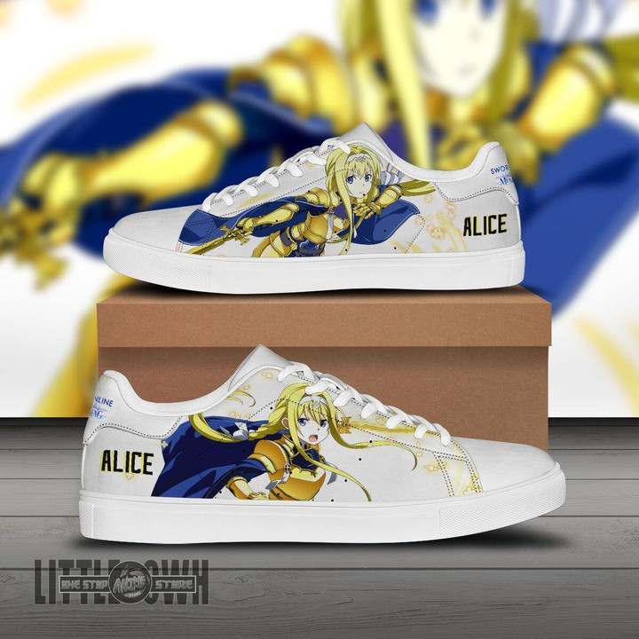 Alice Zuberg Skate Sneakers Sword Art Online Custom Anime Shoes - LittleOwh - 1