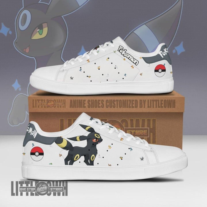Pokemon Umbreon Skateboard Shoes Custom Anime Sneakers - LittleOwh - 1