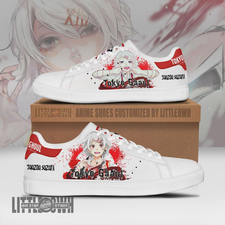 Tokyo Ghoul Juuzou Suzuya Skateboard Shoes Custom Anime Sneakers - LittleOwh - 1