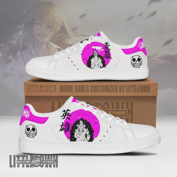 Donquixote Rosinante Sneakers Custom 1Piece Anime Shoes - LittleOwh - 1