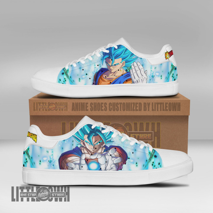 Vegito Saiyan Blue Skate Sneaker Dragon Super Anime Shoes - LittleOwh - 1