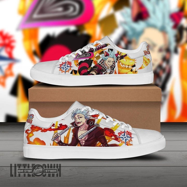 Ban Skate Sneakers Seven Deadly Sins Custom Anime Shoes - LittleOwh - 1