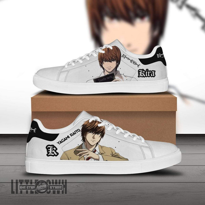 Light Yagami Skate Sneakers Custom Death Note Anime Shoes - LittleOwh - 1