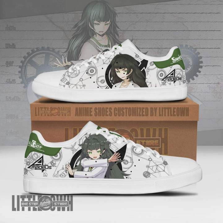 Maho Hiyajou Sneakers Custom SteinsGate Anime Skateboard Shoes - LittleOwh - 1