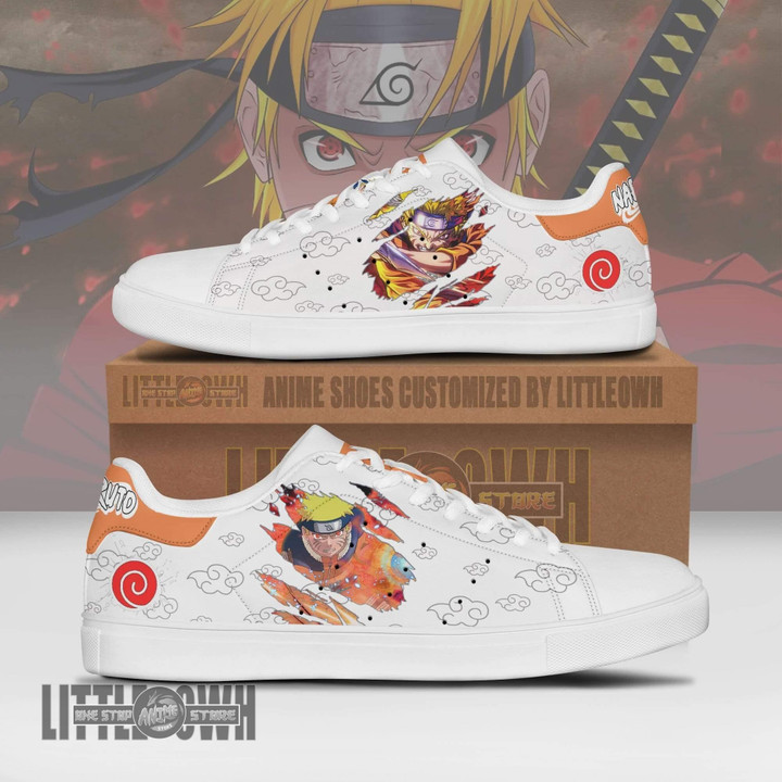 Nrt Uzumaki Sneakers Custom Nrt Anime Skateboard Shoes - LittleOwh - 1
