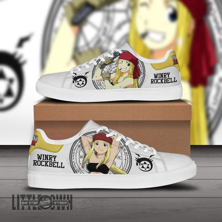 Winry Rockbell Skate Sneakers Fullmetal Alchemist Custom Anime Shoes - LittleOwh - 1