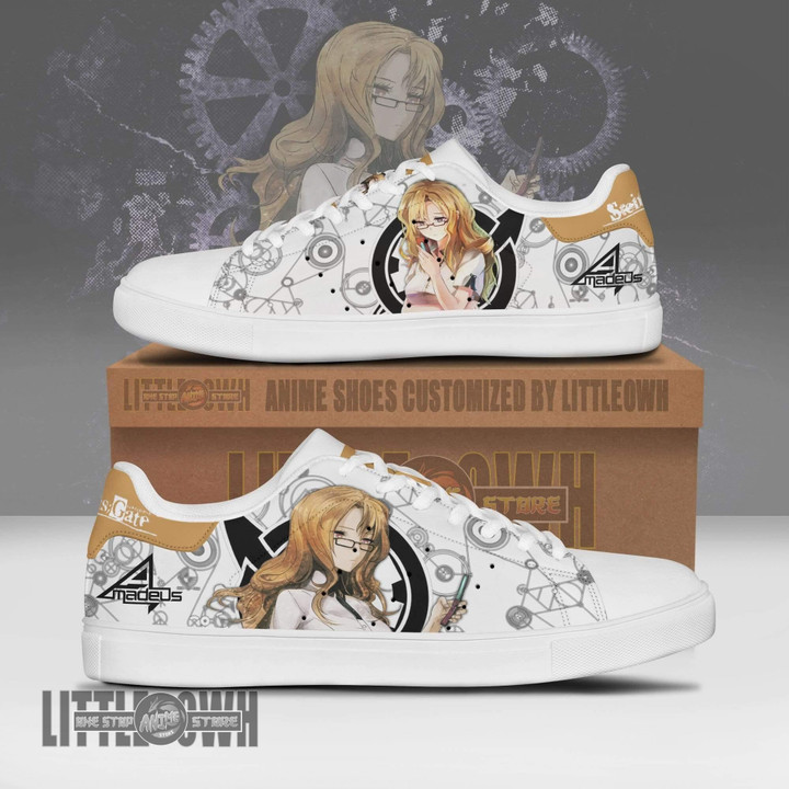 Moeka Kiryuu Sneakers Custom Steins;Gate Anime Skateboard Shoes - LittleOwh - 1