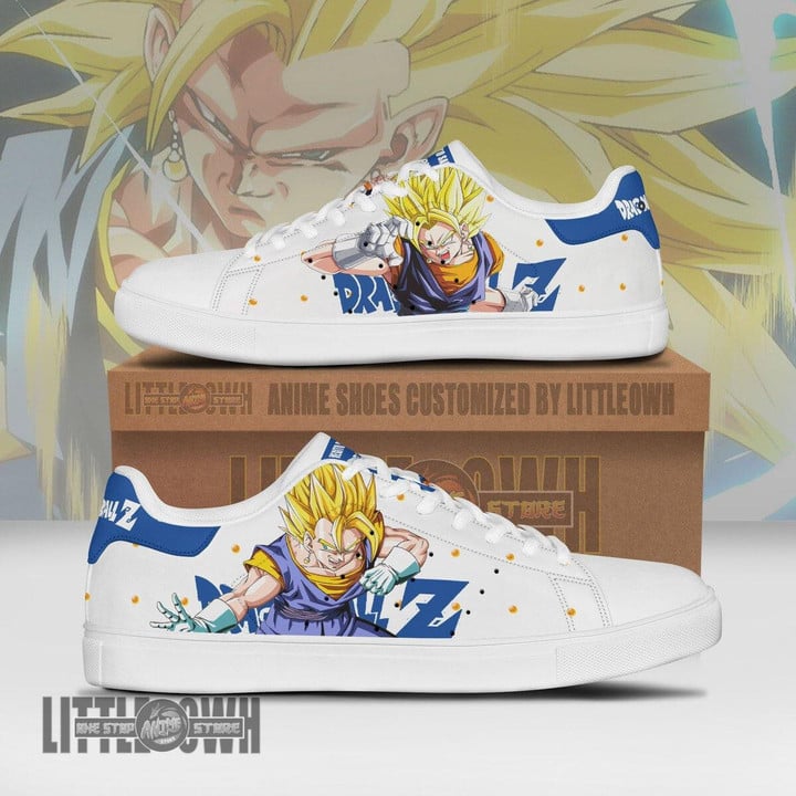 Dragon Ball Vegito Super Saiyan Skateboard Shoes Custom Anime Sneakers - LittleOwh - 1