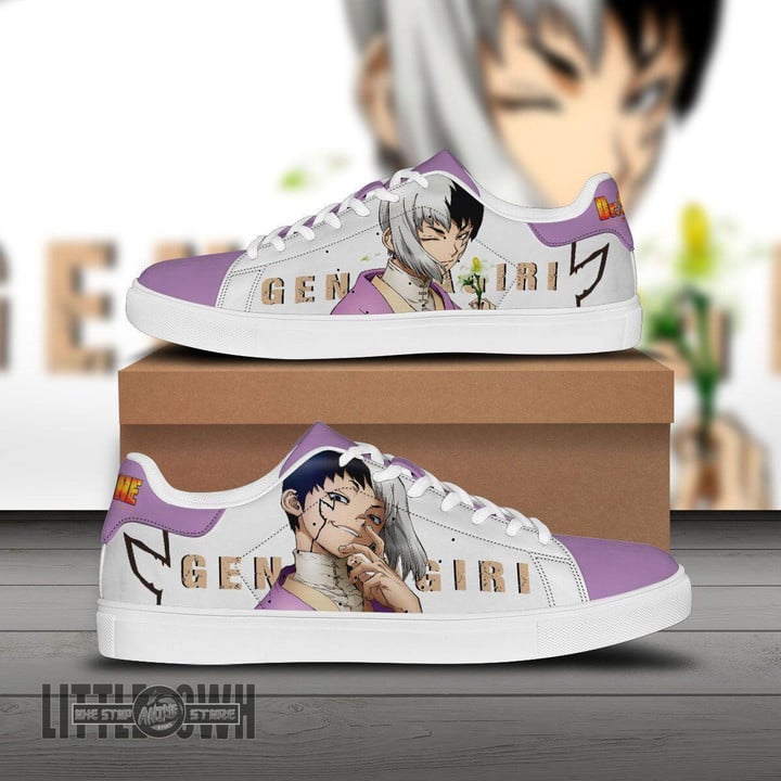 Gen Asagiri Skate Sneakers Custom Dr. Stone Anime Shoes - LittleOwh - 1