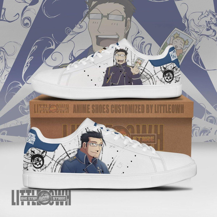 Fullmetal Alchemist Maes Hughes Skateboard Shoes Custom Anime Sneakers - LittleOwh - 1