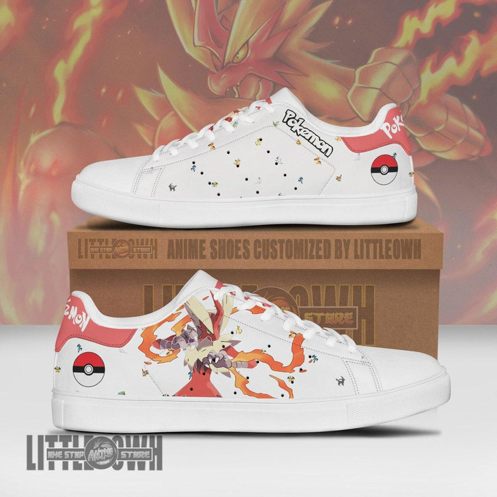 Pokemon Blaziken Skateboard Shoes Custom Anime Sneakers - LittleOwh - 1