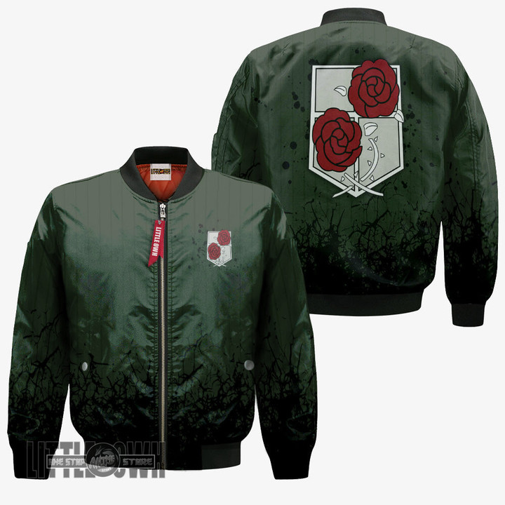 Garrison Regiment Attack On Titan Bomber Jacket Custom AOT Clothes Cosplay Costumes - LittleOwh - 3