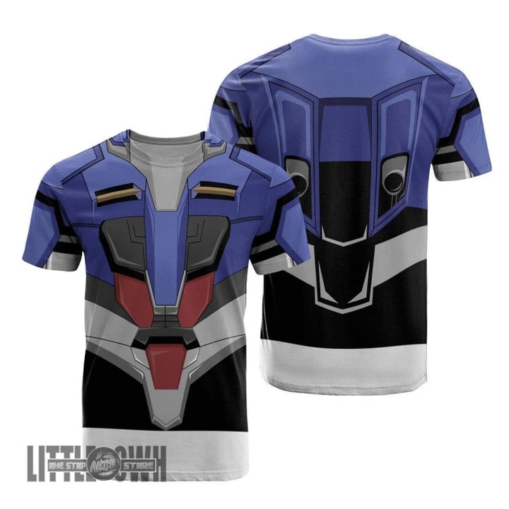 MSZ-006 T Shirt Cosplay Costumes Mobile Suit Zeta Gundam Anime Clothes - LittleOwh - 1