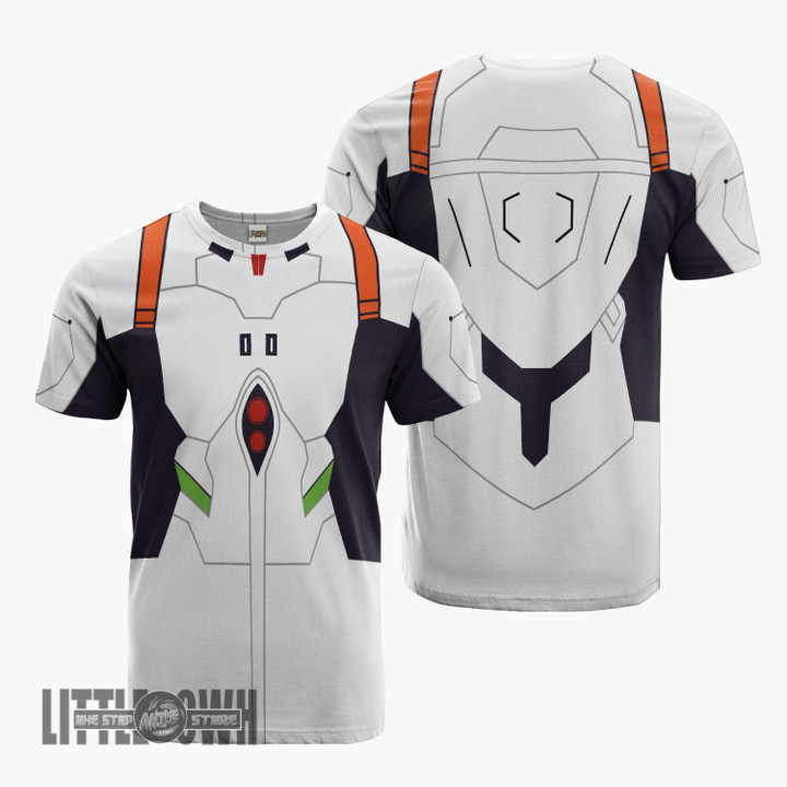 Rei Ayanami T Shirt Cosplay Costume Neon Genesis Evangelion Anime Outfits - LittleOwh - 1