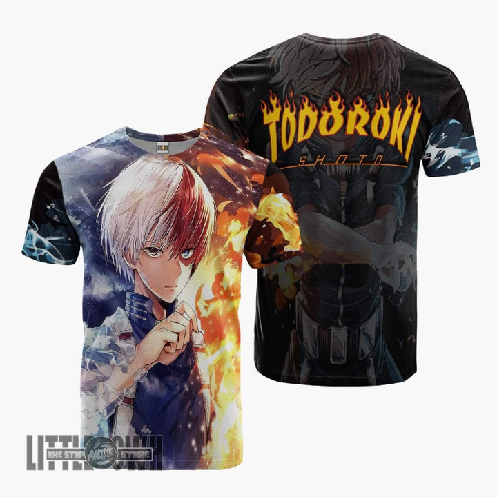 Todoroki T Shirt Shoto My Hero Academia Anime Clothes - LittleOwh - 1