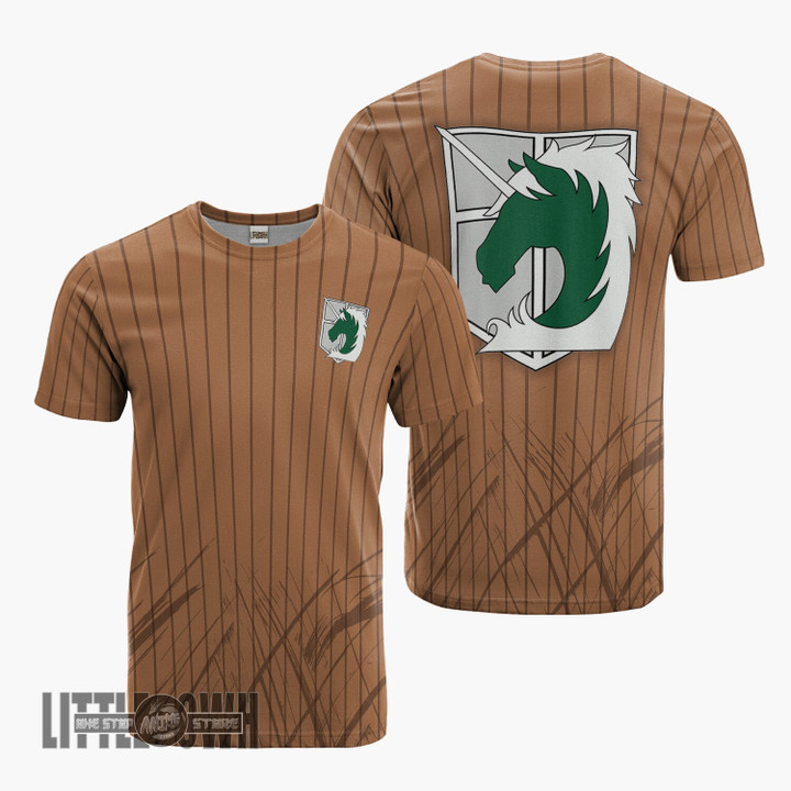 Military Police Brigade T Shirt Cosplay Costume Attack on Titan Anime Outfits - LittleOwh - 1