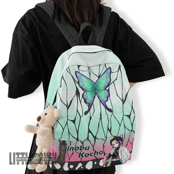 Shinobu Kocho School Bag Custom Demon Slayer Anime Backpack