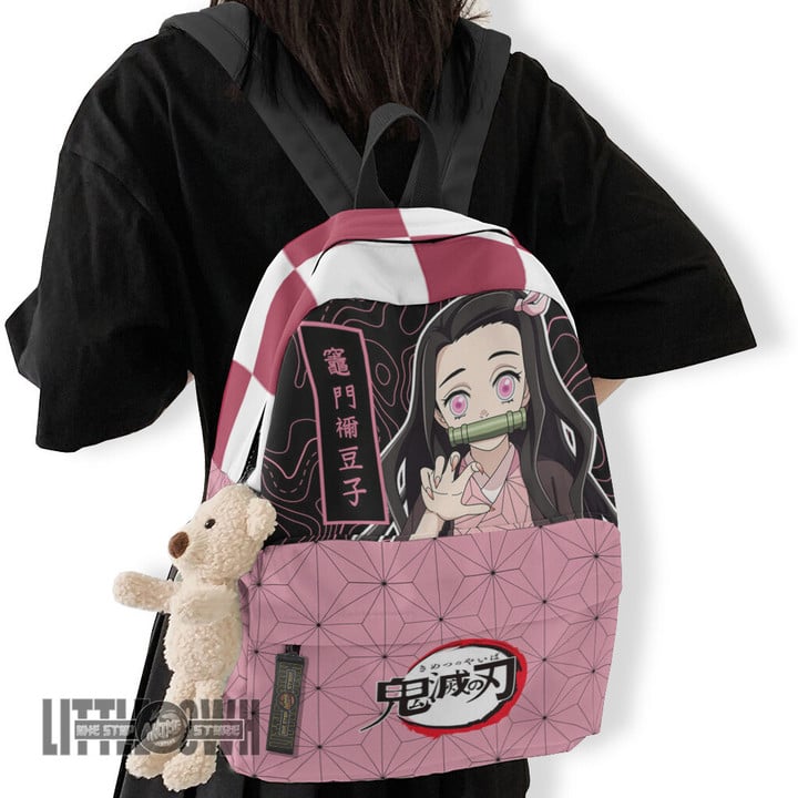 Demon Slayer Anime Backpack Custom Nezuko Kamado Character