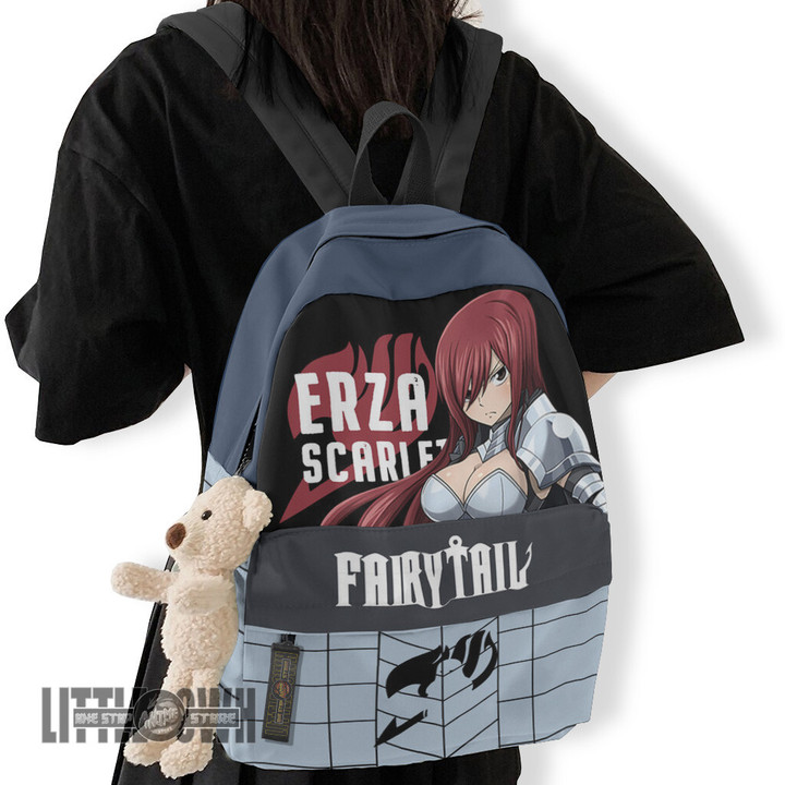 Fairy Tail Anime Backpack Custom Erza Scarlet Character
