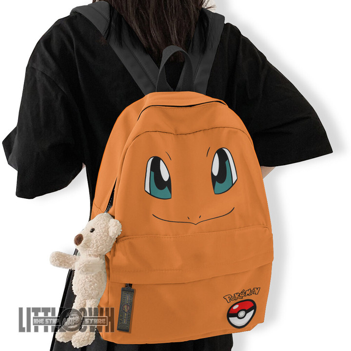 Charmander Backpack Custom Pokemon Anime School Bag