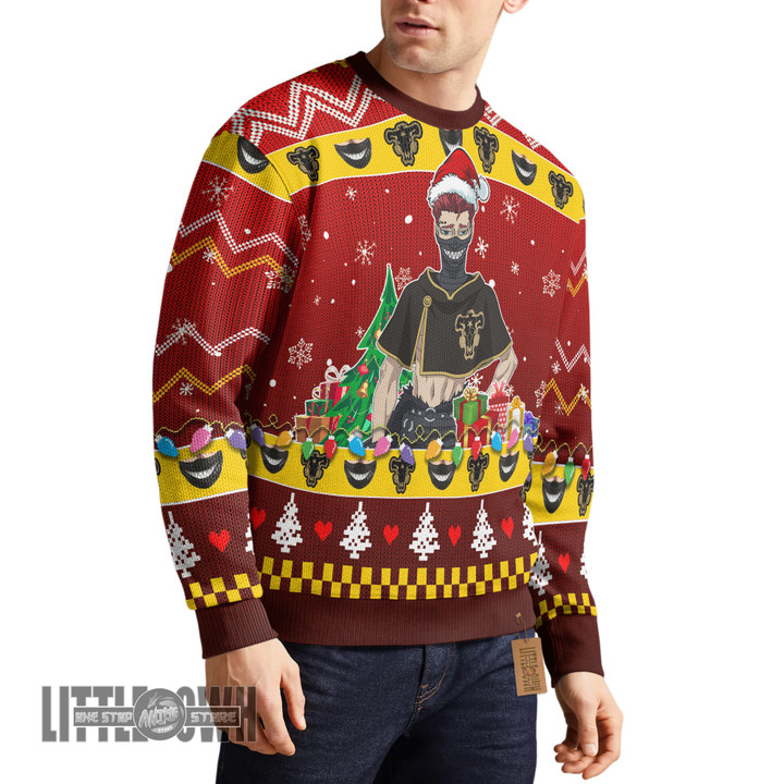 Black Clover Ugly Sweater Zora Ideale Custom Knitted Sweatshirt Anime Christmas Gift