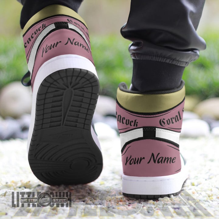 Coral Peacock Personalized Shoes Black Clover Anime Boot Sneakers