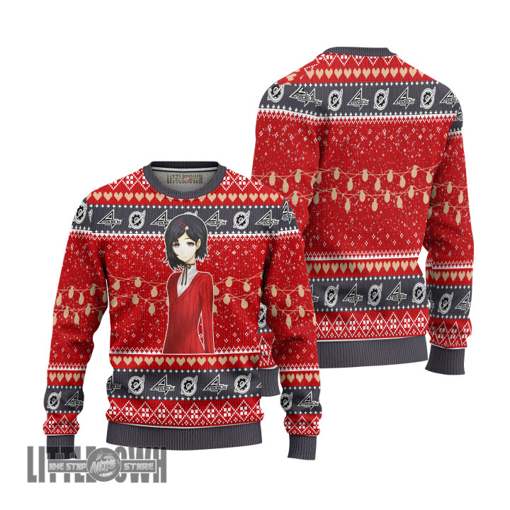 Steins Gate Ugly Sweater Custom Luka Knitted Sweatshirt Anime Christmas Gift