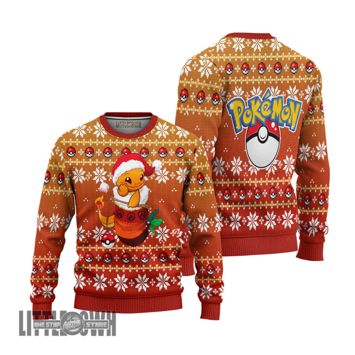 Charizard Ugly Christmas Sweater Pokemon Custom Knitted Sweatshirt