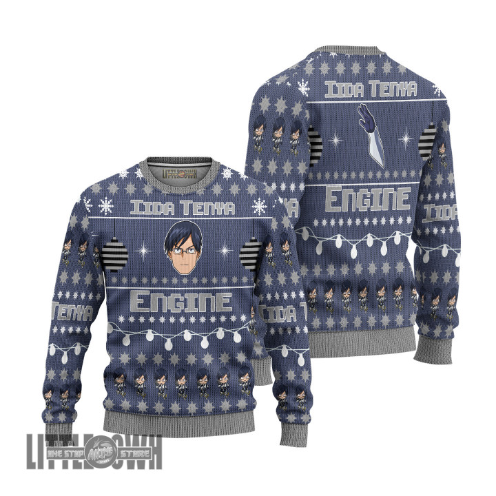 Tenya Ugly Christmas Sweater My Hero Academia Knitted Sweatshirt