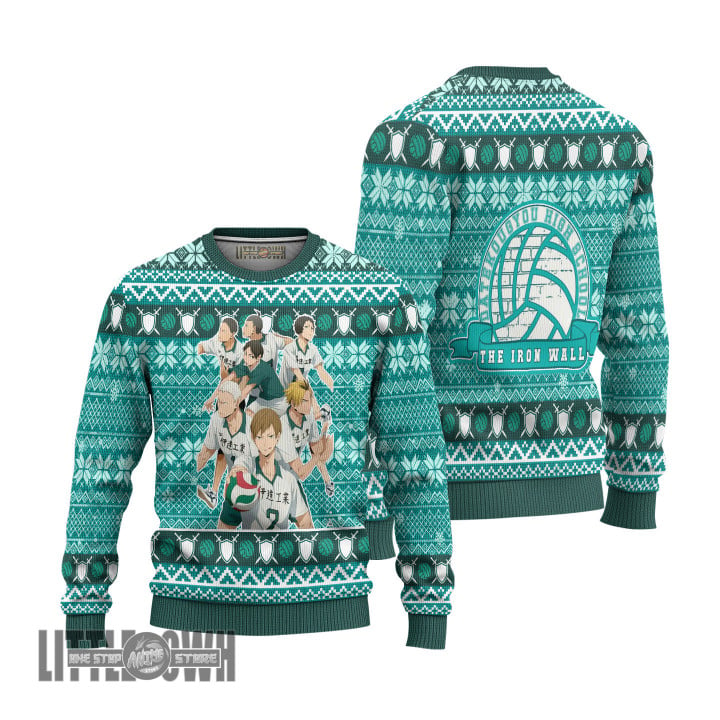 Haikyuu Ugly Christmas Sweater Date Tech High Custom Knitted Sweatshirt