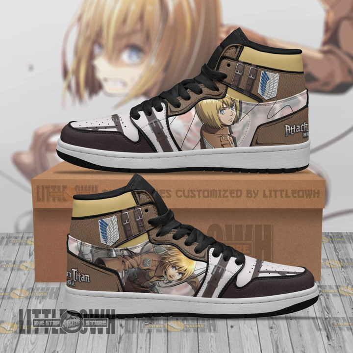Armin Arlert JD Sneakers Custom Attack On Titan Anime Shoes - LittleOwh - 1