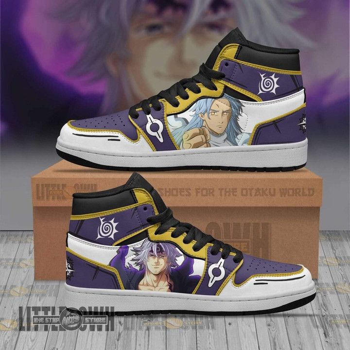 Mael JD Sneakers Custom The Seven Deadly Sins Anime Shoes - LittleOwh - 1