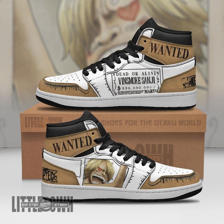 Sanji Wanted Boot Sneakers Custom One Piece Anime Shoes